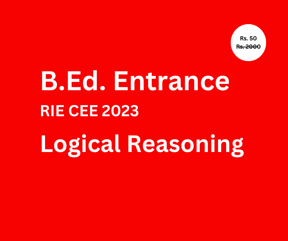 RIE CEE - 2023 | B.Ed. Entrance Exam Preperation